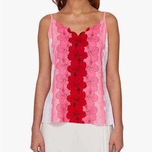 Ted baker tank - White, pink & red